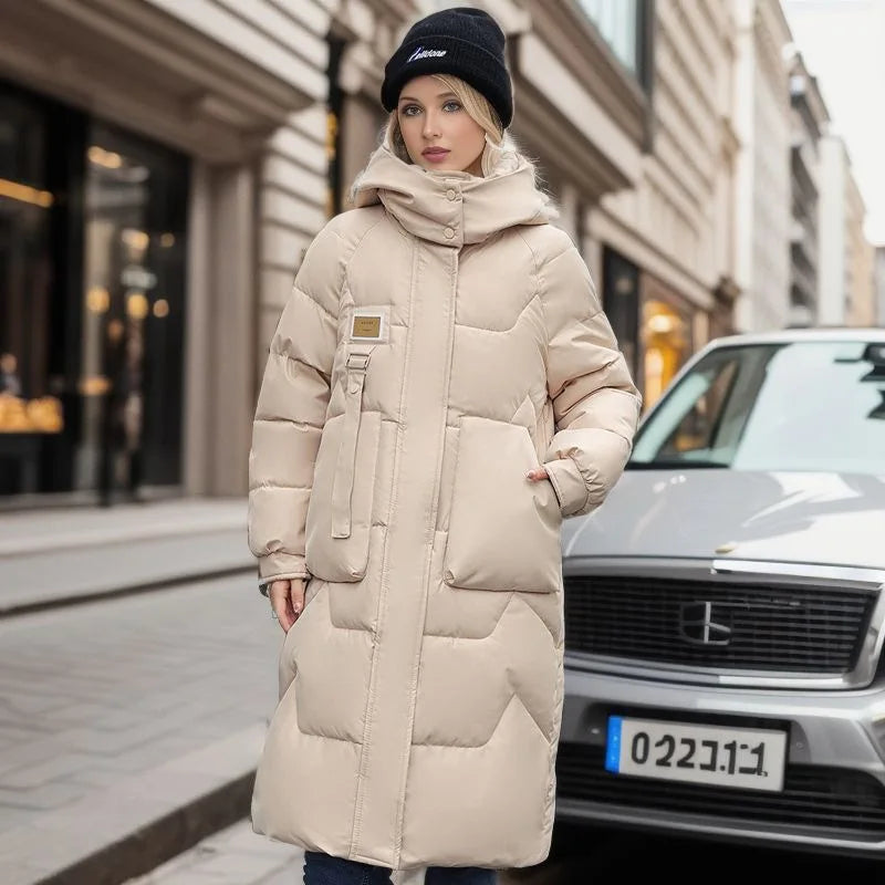 Camille | Parka long à capuche raffiné